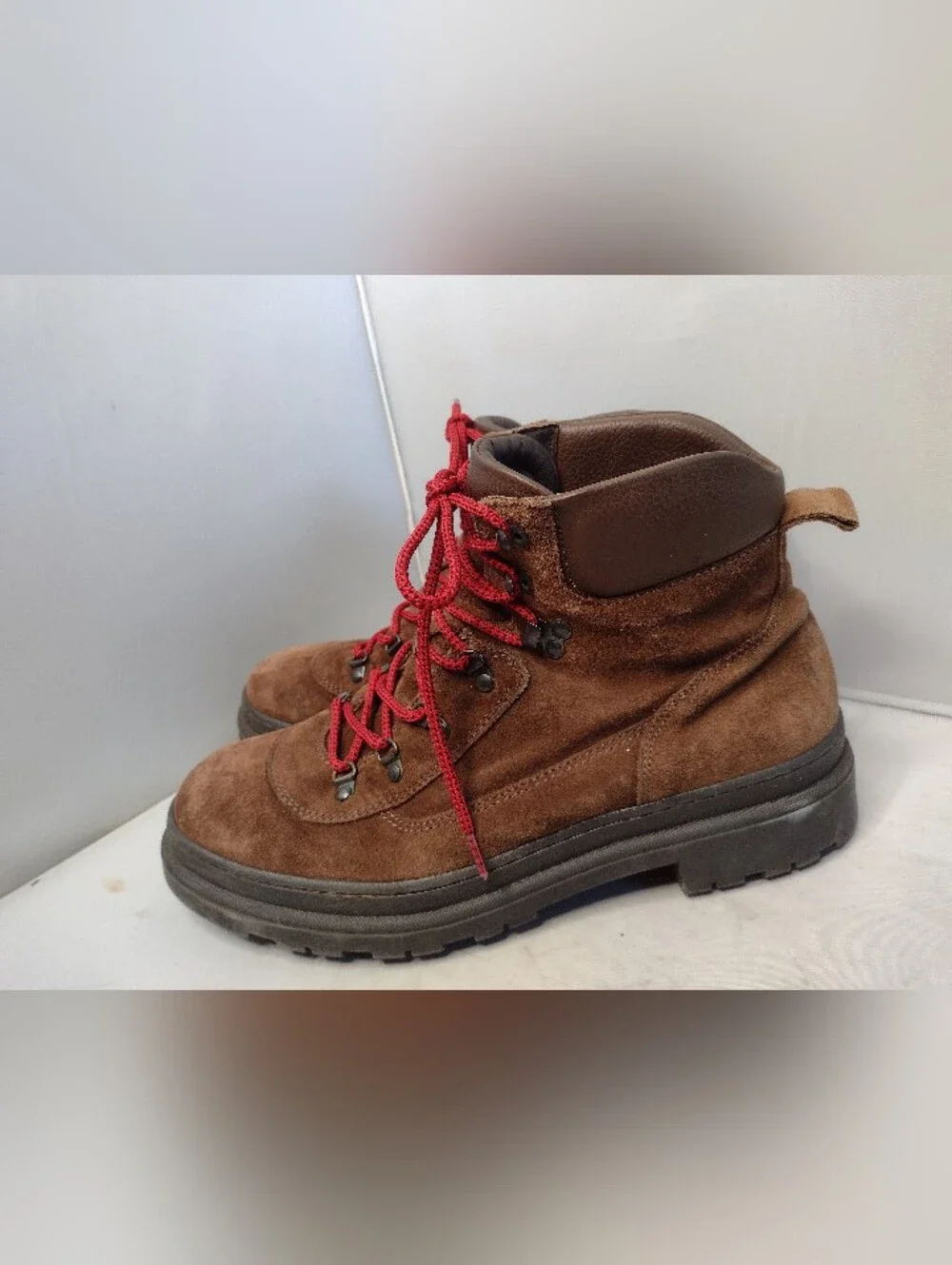 Ralph Lauren Polo Mens Italian Alpi Hiking Leather Boots 11  Made in Italy